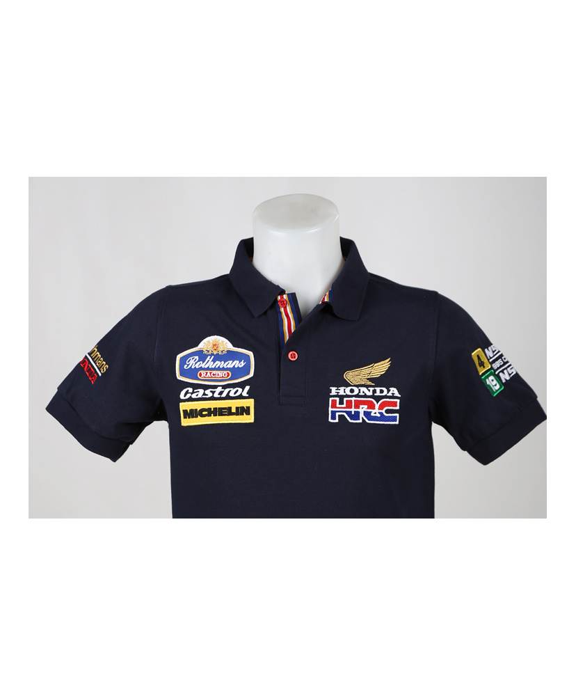 1865 polo shirt FREDDIE SPENCER ROTHMANS HONDA HRC 250CC 500CC 1985 MOTO GP CHAMPION Premium Quality
