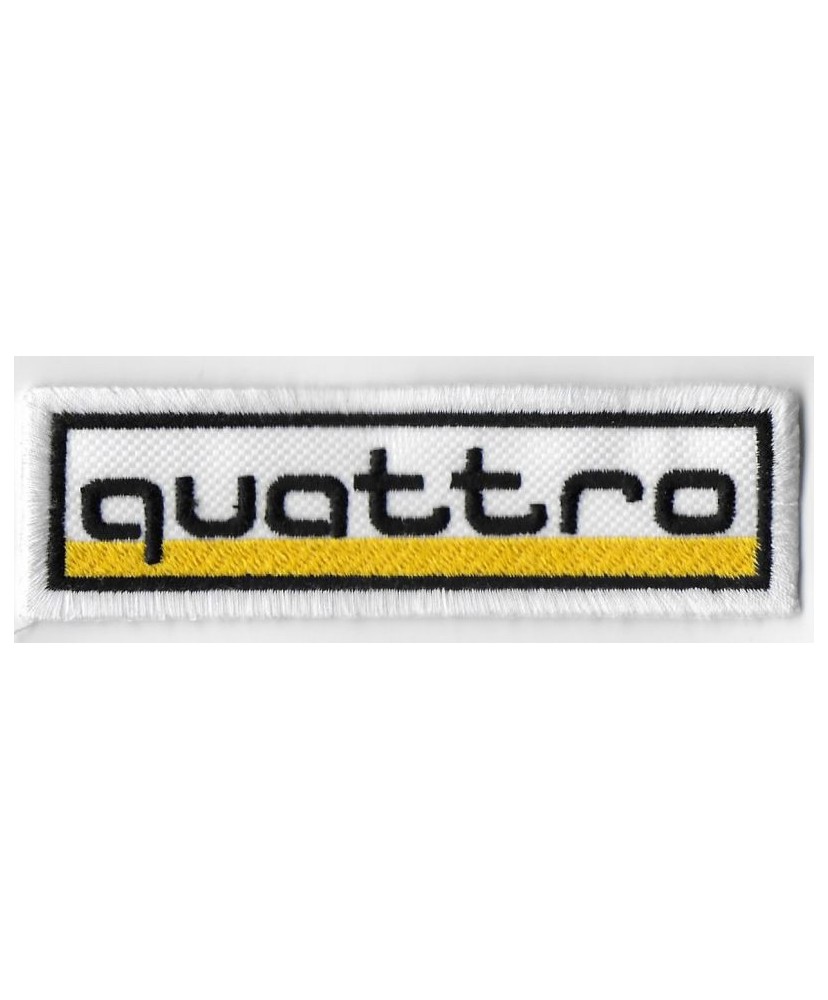 0290 Patch écusson brodé 10x3 QUATTRO AUDI RACING