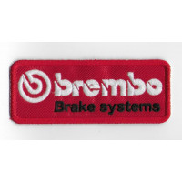 1473 Embroidered patch 10x4 BREMBO