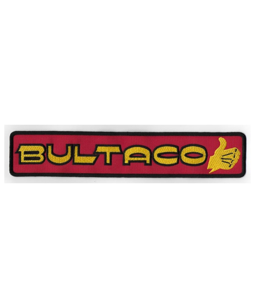 1224 Embroidered patch 22x22 BULTACO CEMOTO MADE IN SPAIN