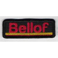 0198 Embroidered patch 6x2.3 sanguine type O Rh +