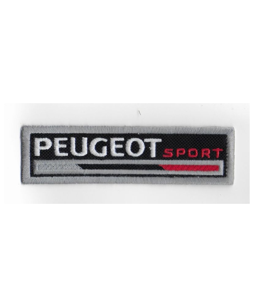 2527 Embroidered sew on patch 11X3 PEUGEOT SPORT