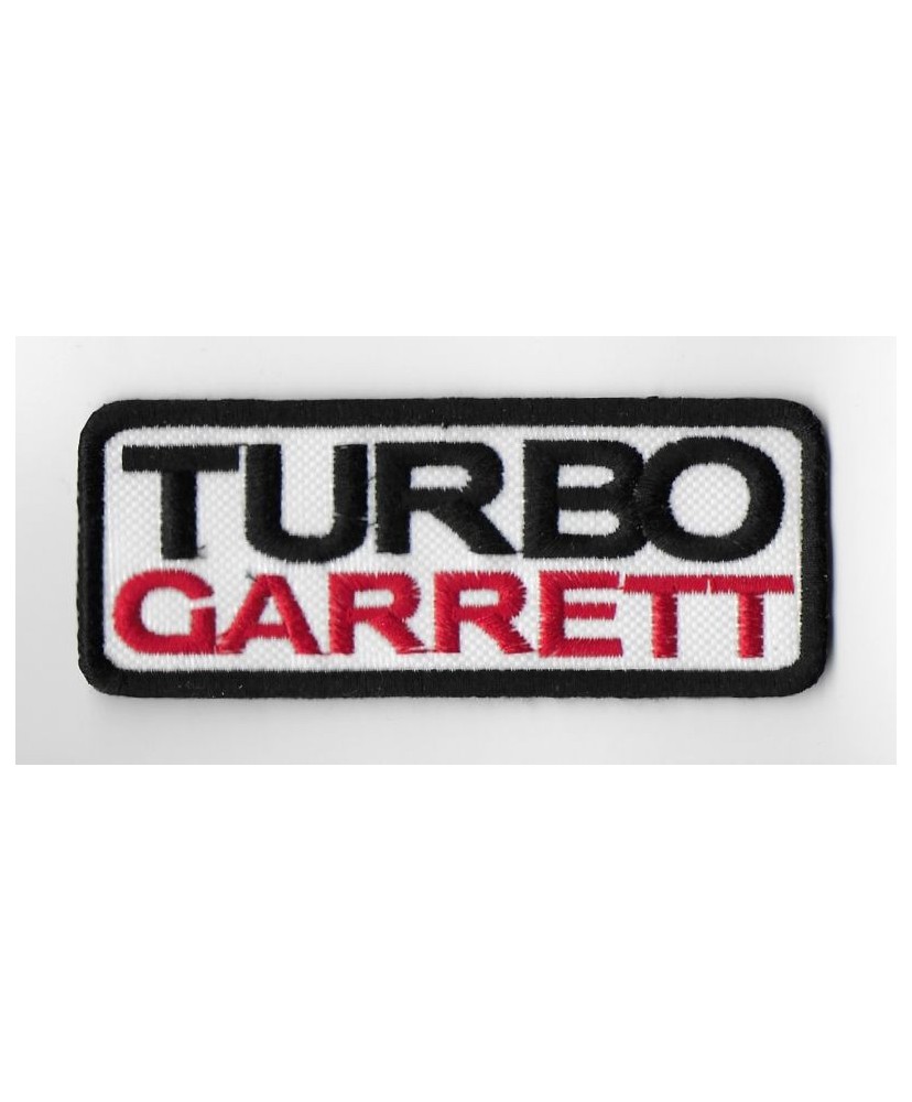 1075 Parche emblema bordado 10x4 TURBO GARRETT