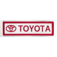 2597 Embroidered patch  sew on 11X3 TOYOTA