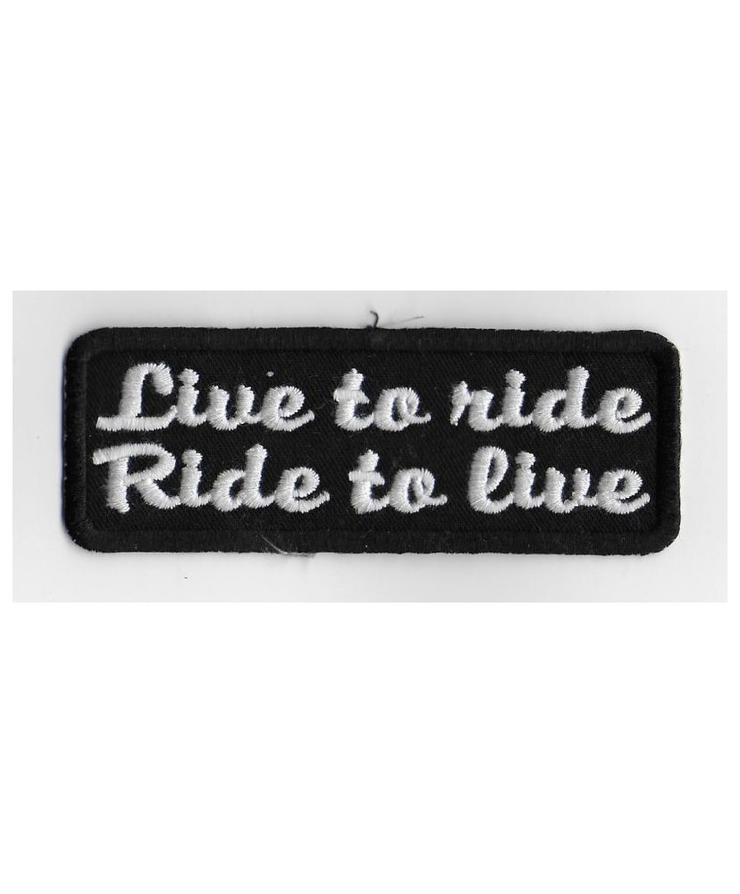 2619 Patch écusson brodé 10x3 LIFE'S TO SHORT TO DRIVE BORING CARS