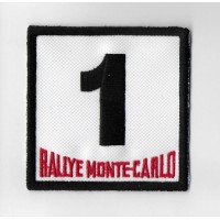 2631 Embroidered patch 7x7 RALLYE MONTE CARLO 7 LINELTEX
