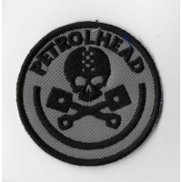 2648 Embroidered patch 7x7 PETROLHEAD petrol head