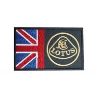 Patch écusson brodé 10x6 LOTUS UK FLAG UNION JACK