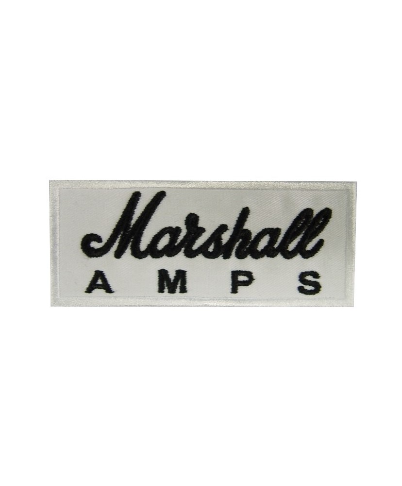 Patch emblema bordado 10x4 MARSHALL AMPS