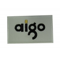 Patch emblema bordado vermelho 10x6 AIGO
