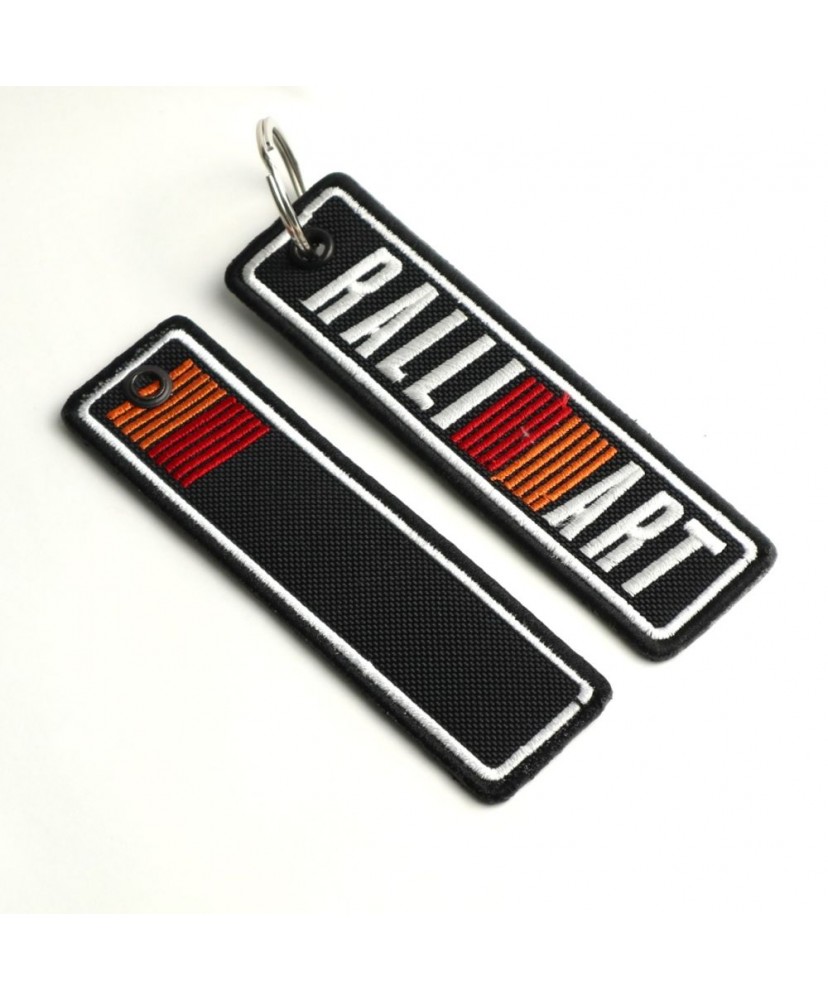 2816 keyring RALLIART 125mm X 33mm