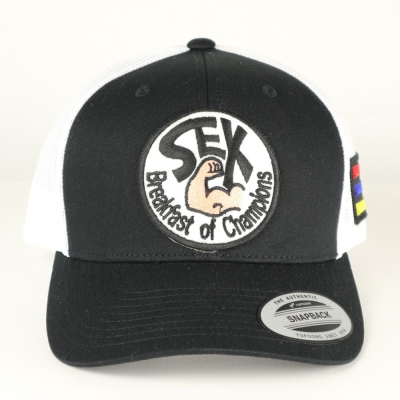 2723 JAMES HUNT SEX BREAKFAST OF CHAMPIONS ADULT RETRO TRUCKER 6 PANELS CAP yupoong classics