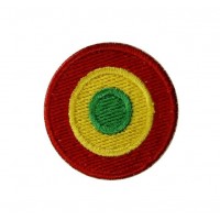 Embroidered patch 4x4 Reggae flag Vespa