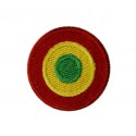 Patch emblema bordado 4x4 bandeira reggae Vespa