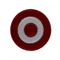 Embroidered patch 4x4 Austrian colors flag Vespa