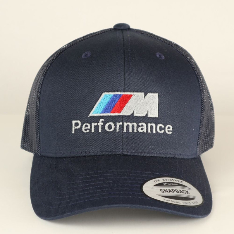 2886 CASQUETTE BMW MOTORSPORT PERFORMANCE RETRO TRUCKER ADULTE 6 PANNEAUX yupoong classics