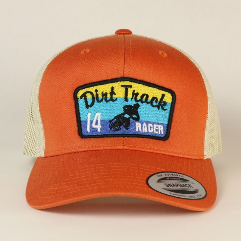 2907 CASQUETTE DIRT TRACK 14 RACER RETRO TRUCKER ADULTE 6 PANNEAUX yupoong classics