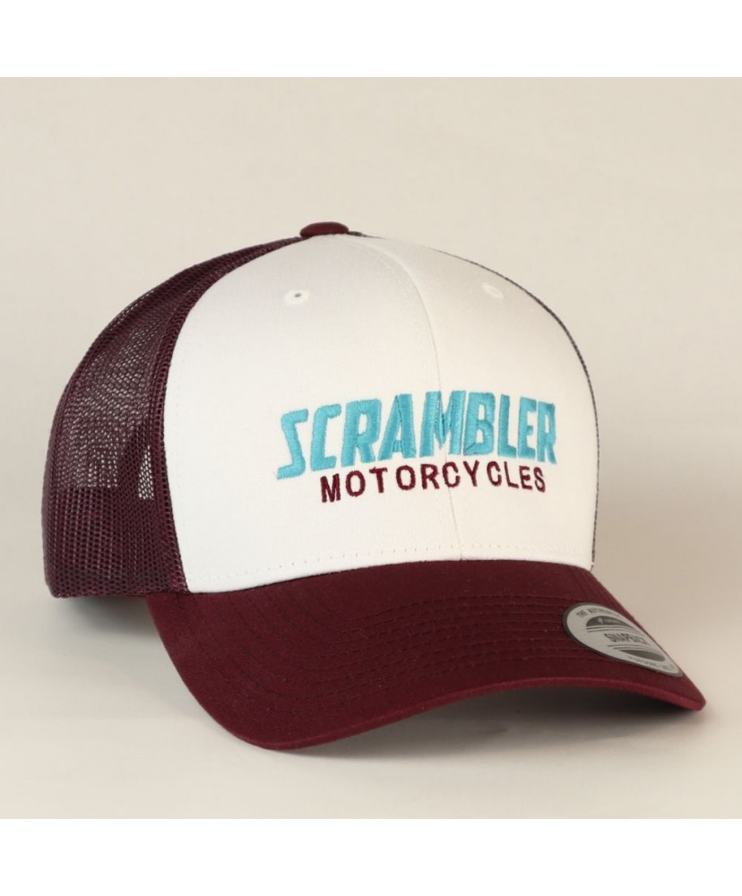 2915 SCRAMBLER MOTORCYCLES ADULT RETRO TRUCKER 6 PANELS CAP yupoong classics