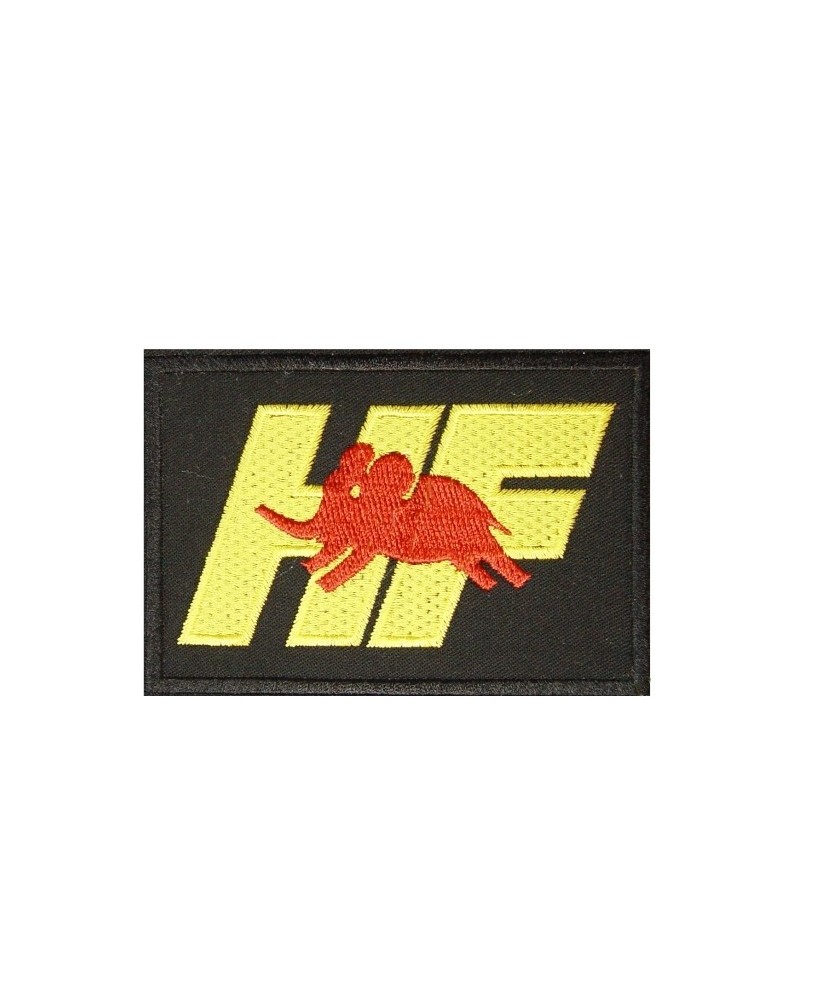Embroidered patch 10x6 HF ELEFANTINO ROSSO LANCIA