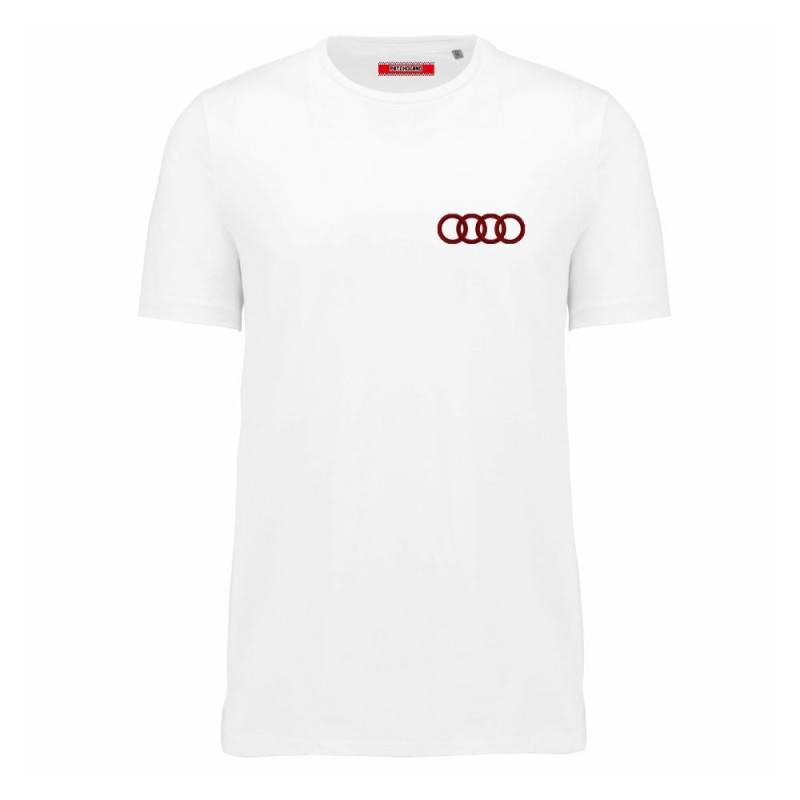 2863 T-SHIRT AUDI RALLYE MONTE CARLO 1980 coton supima