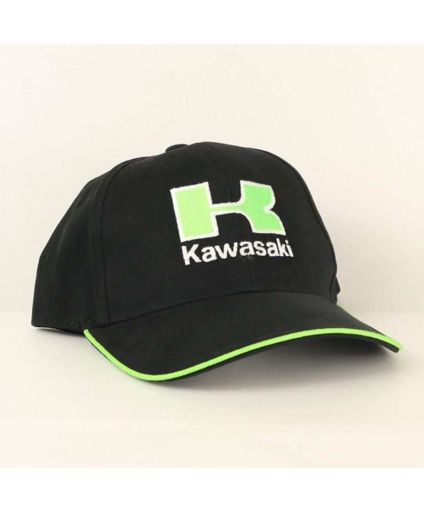 3062 CASQUETTE KAWASAKI ADULTE 6 PANNEAUX