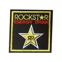 Patch emblema bordado 7x7 RockStar energy drink