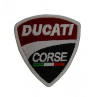 Patch emblema bordado 6X6 DUCATI CORSE ITALIA